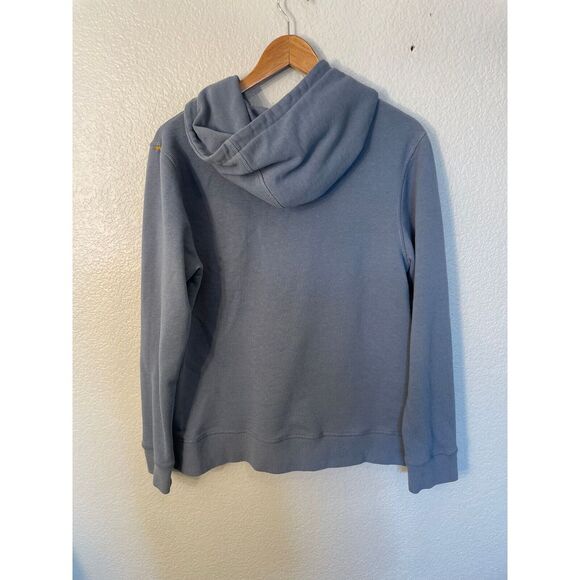 Richer Poorer Gray Long Sleeve Full Zip Hoodie Mens Medium No Drawstrings - Picture 6 of 8